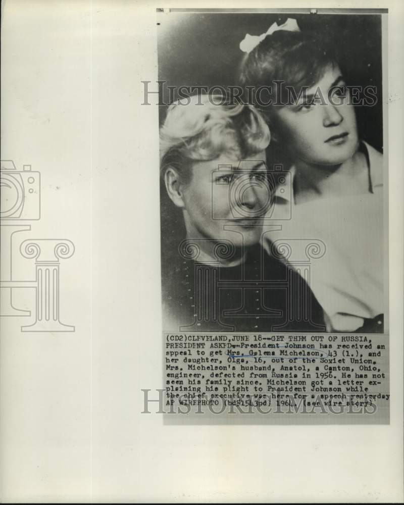 1968 Press Photo Russian defector Michelson&#39;s family still in Russia - now22092