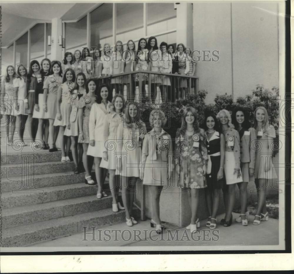 1974 Press Photo Louisiana contestants to compete in Miss Louisiana Pageant