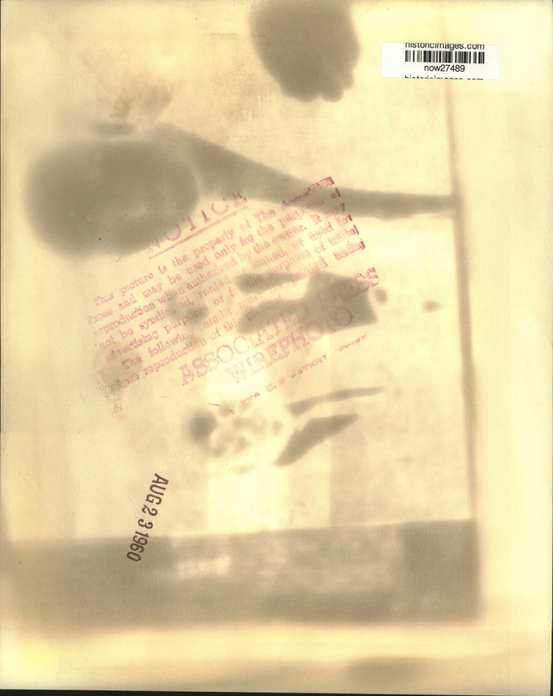 1960 Press Photo Soviet's Vasily Kuznetsov at United Nations news conference