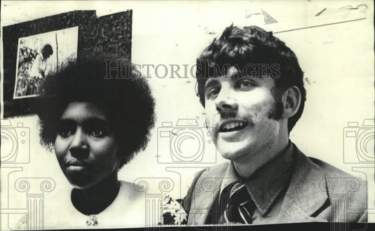 1970 Press Photo Roger Mills & Berta Linson plan to marry despite MS judge's ban