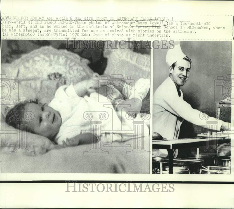 Load image into Gallery viewer, Press Photo Undated photos of astronaut James Lovell as infant and student

