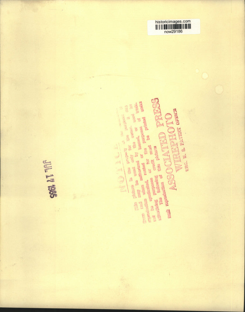 1965 Press Photo United Nations Ambassador Stevenson burial site at Evergreen