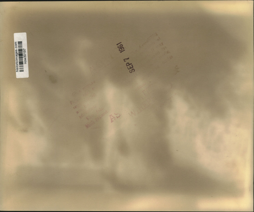 1961 Press Photo India's Nehru with President and Madame Tito at Belgrade BBQ