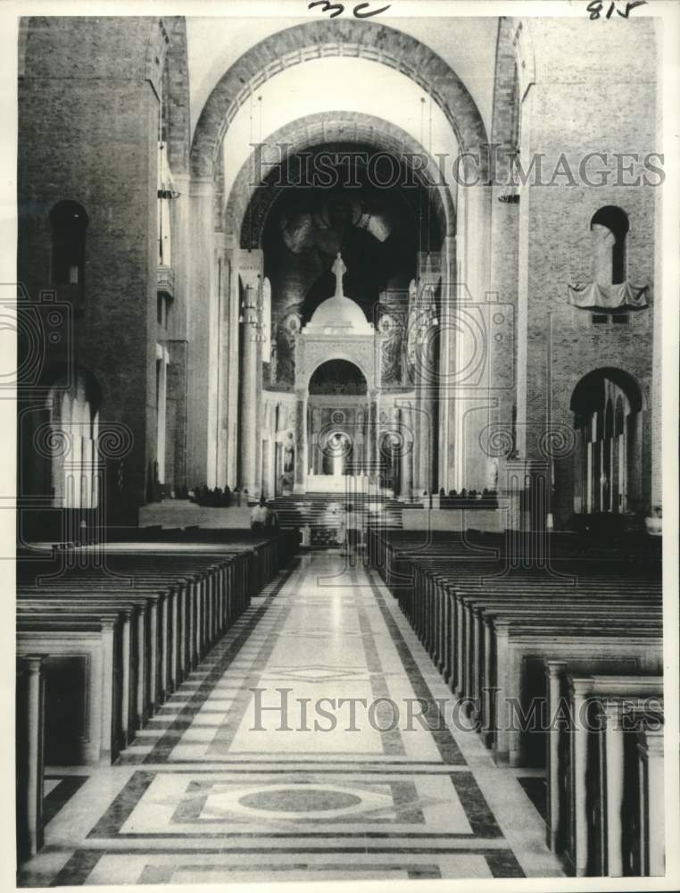 1966 Press Photo Main altar of National Shrine of Immaculate Conception in D.C.