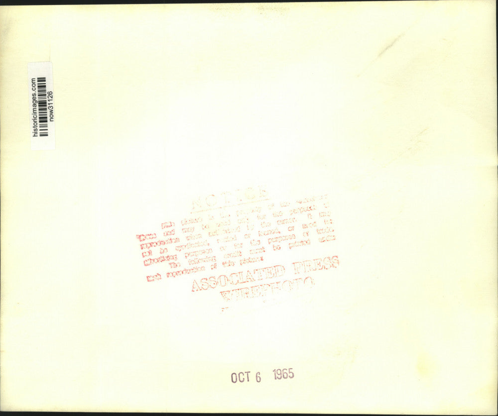 1965 Press Photo Pope Paul VI and Goldberg greet at United Nations reception