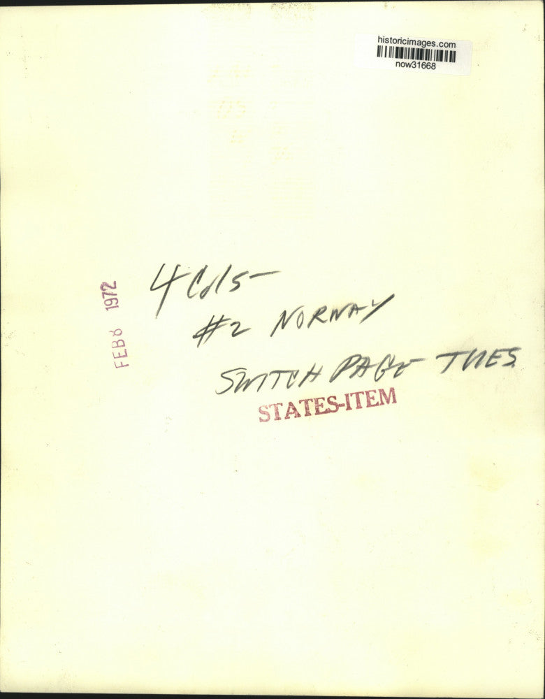 1972 Press Photo Pulpit Rock near Stavanger in Norway's Fjord Country