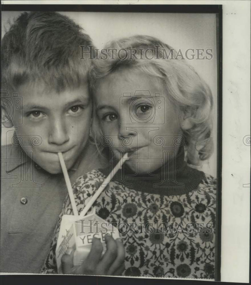Load image into Gallery viewer, 1963 Press Photo Betty Ann and Richard Patterson of Sterling, North Dakota
