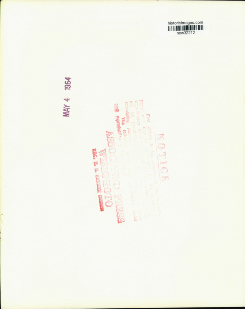 1964 Press Photo Luci Johnson in second day as Shenandoah Apple Blossom Queen