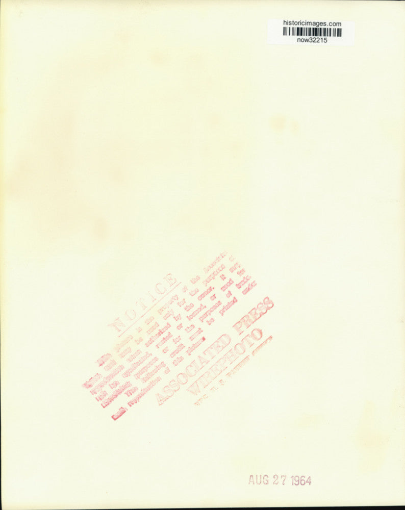 1964 Press Photo Luci Johnson watches Atlantic City Democratic convention