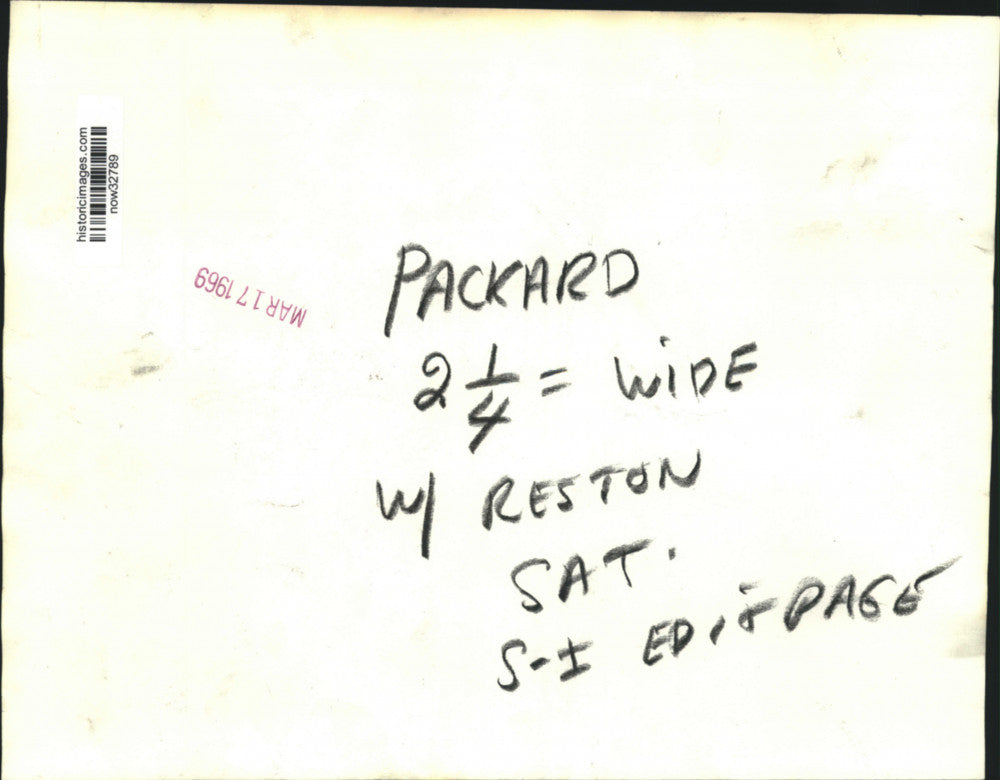 1969 Press Photo David Packard interviewed on ABC's "Issues and Answers."