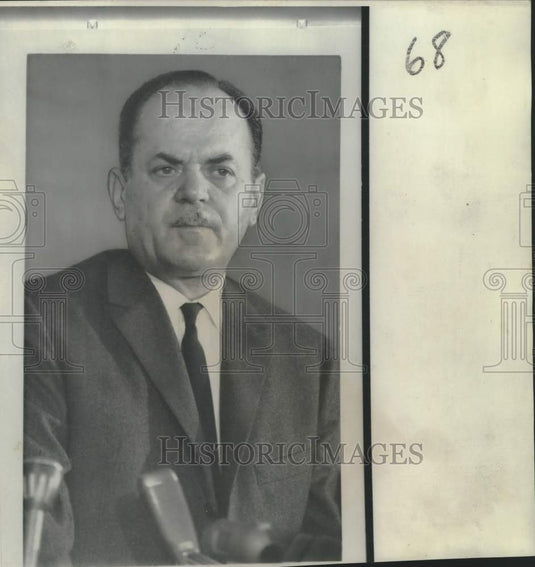 1967 Press Photo Former counter-espionage Greek leader George Papadopoulos