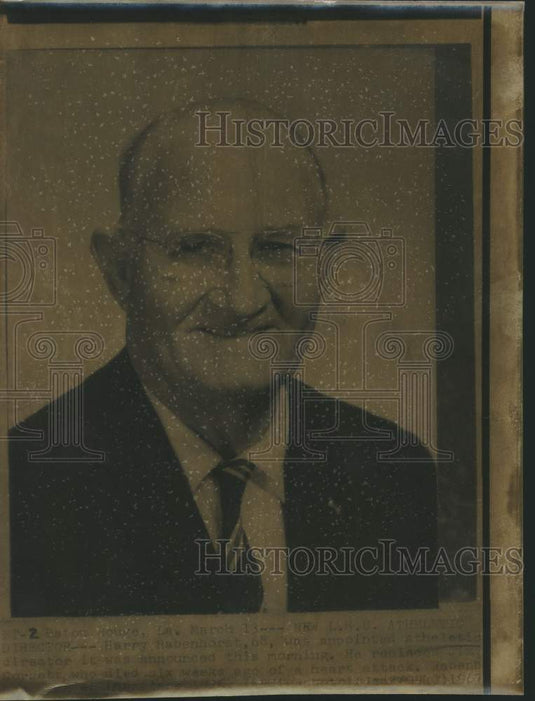1967 Press Photo Louisiana State University Athletic Director Harry Rabenhorst