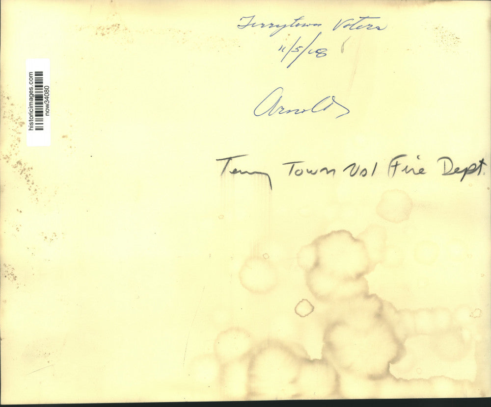 1968 Press Photo Presidential voters at Terrytown Volunteer Fire Department