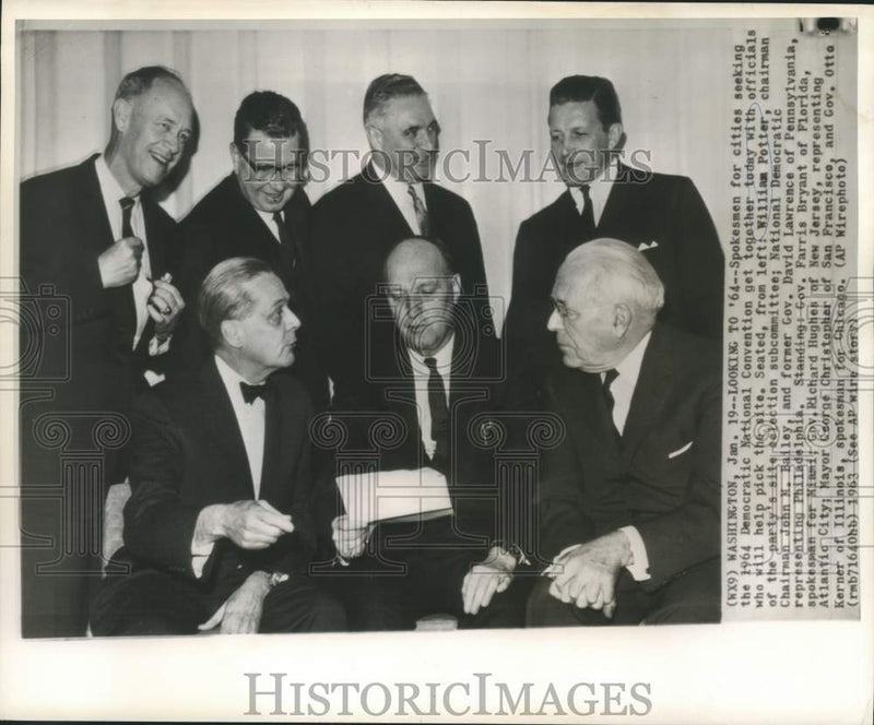 Load image into Gallery viewer, 1963 Press Photo William Potter and city officials meet in Washington
