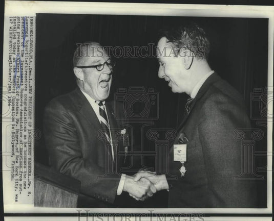 1966 Press Photo Former & new Bankers Association presidents, Florida convention