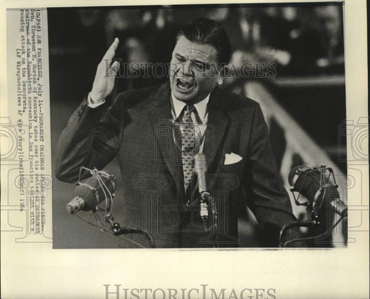1964 Press Photo Senator Thruston Morton as permanent GOP chairman in CA