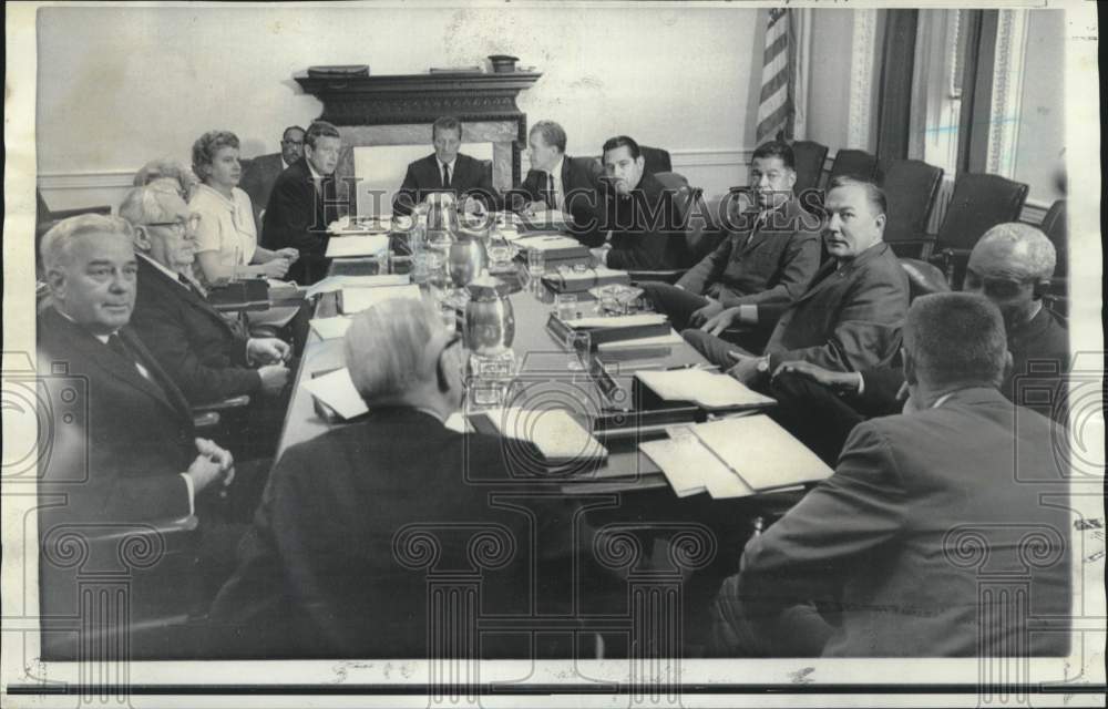 1968 Press Photo Members of President&#39;s Commission on Civil Disorders.