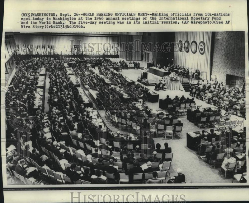 Load image into Gallery viewer, 1966 Press Photo International Monetary Fund and World Bank Washington meeting
