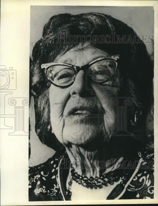 1968 Press Photo Jeannette Rankin leads women's anti-war march in Washington