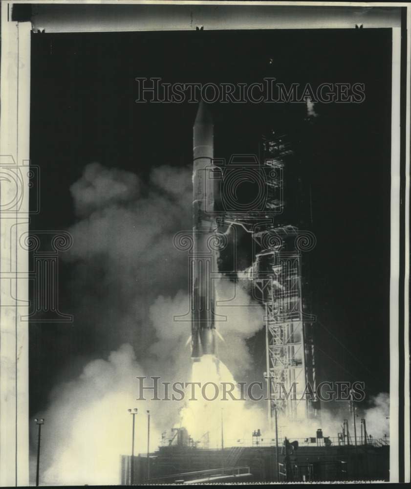 Press Photo Atlas-Centaur launches Orbiting Astronomical Observatory - now36527