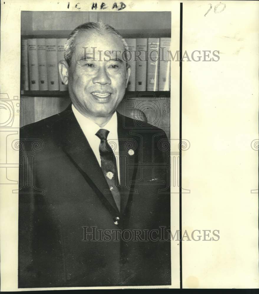 1971 Press Photo Thanom Kittikachorn, Premier of Thailand - now36612