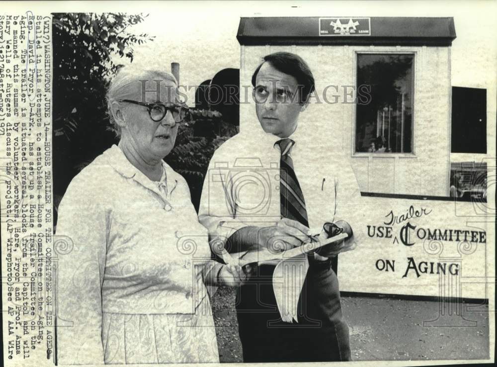 1971 Press Photo House Trailer Committee on the Aging, Washington, D.C