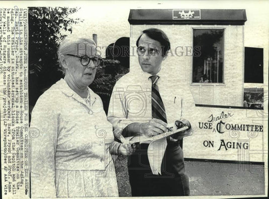 1971 Press Photo House Trailer Committee on the Aging, Washington, D.C