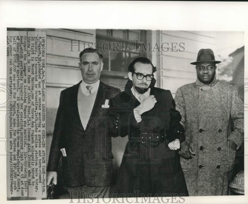 Load image into Gallery viewer, 1959 Press Photo Burton Pugach and lye-throwing principals arrested in New York
