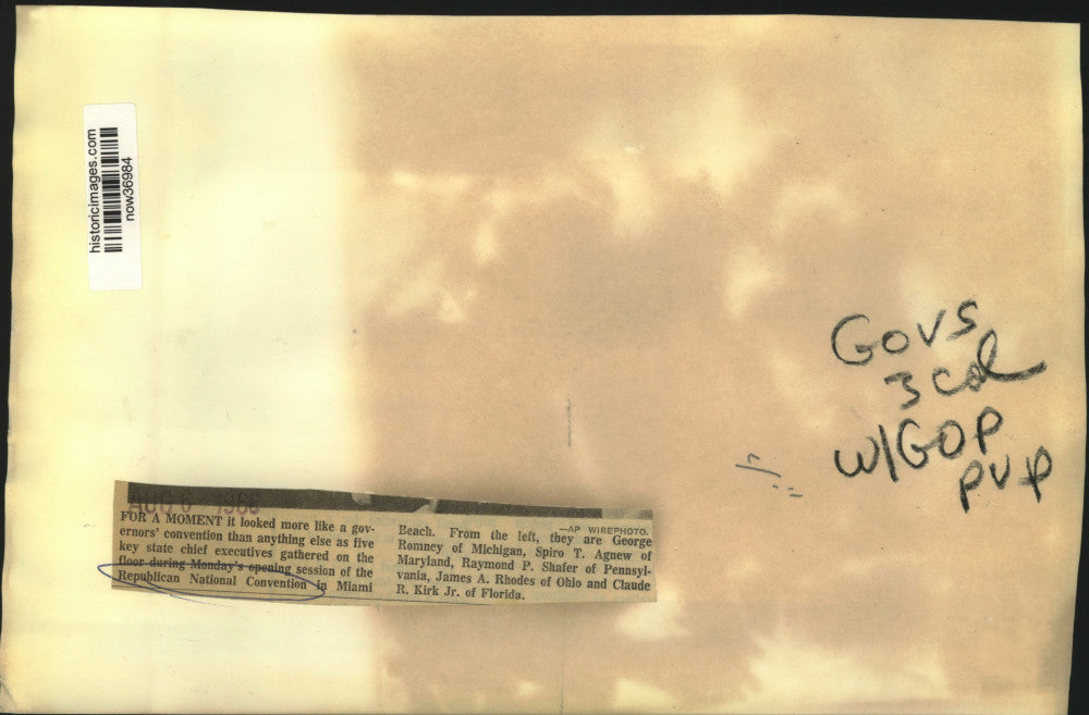 1968 Press Photo Key state chief executives gather at the GOP convention, Miami