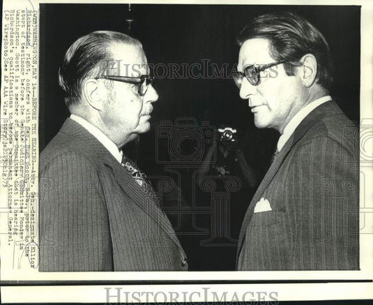 1973 Press Photo Attorney General-Designate Elliot Richardson at Senate