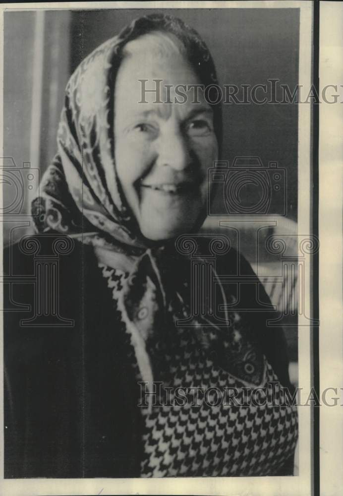 1968 Press Photo Benito Mussolini&#39;s widow Rachele awarded pension - now38003
