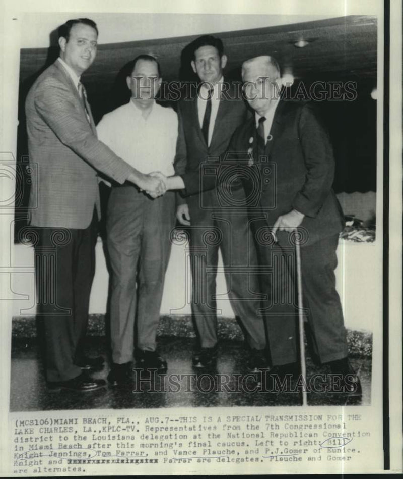 Load image into Gallery viewer, 1968 Press Photo Louisiana delegates and alternates for GOP convention in Miami
