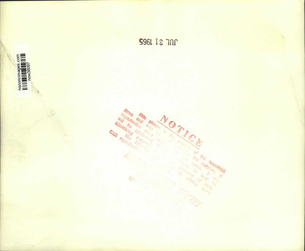 1965 Press Photo Governor Haydon Burns, fellow governors speak to newsmen, MN.