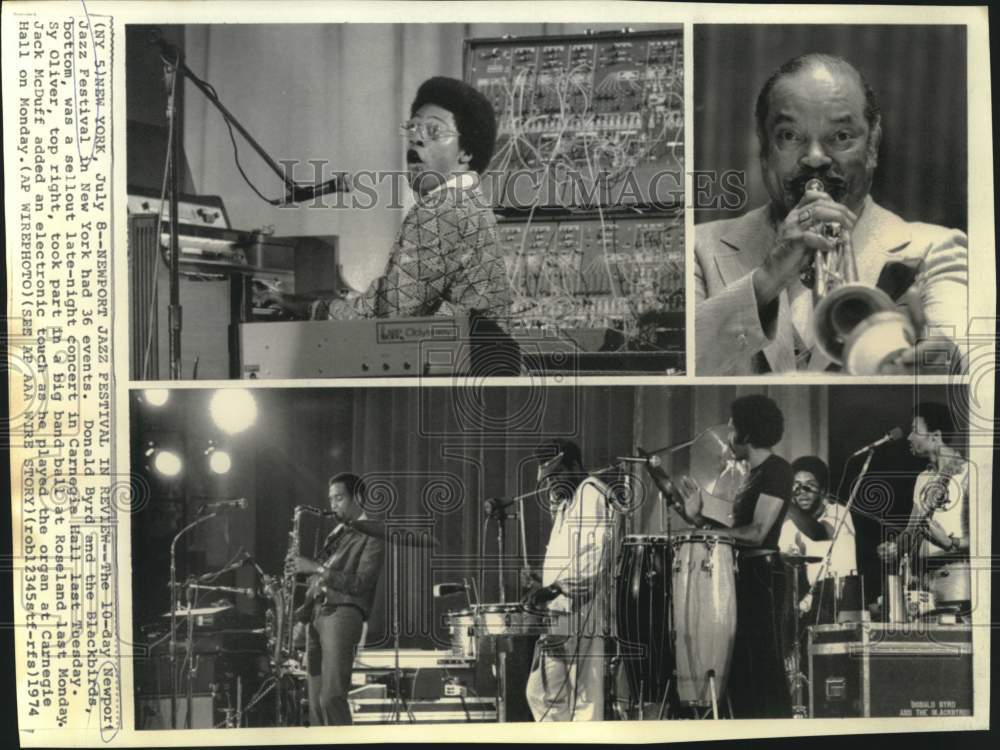 1974 Press Photo Performers of Newport Jazz Festival held in New York