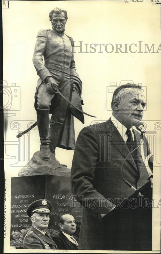 1970 Press Photo Stanley Resor at Andrew Jackson memorial dedication ceremony