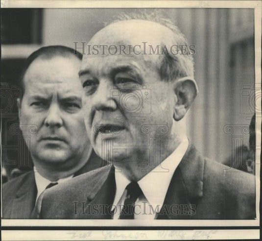 1968 Press Photo Sec. of State Dean Rusk speaks at a press conference, Wash.