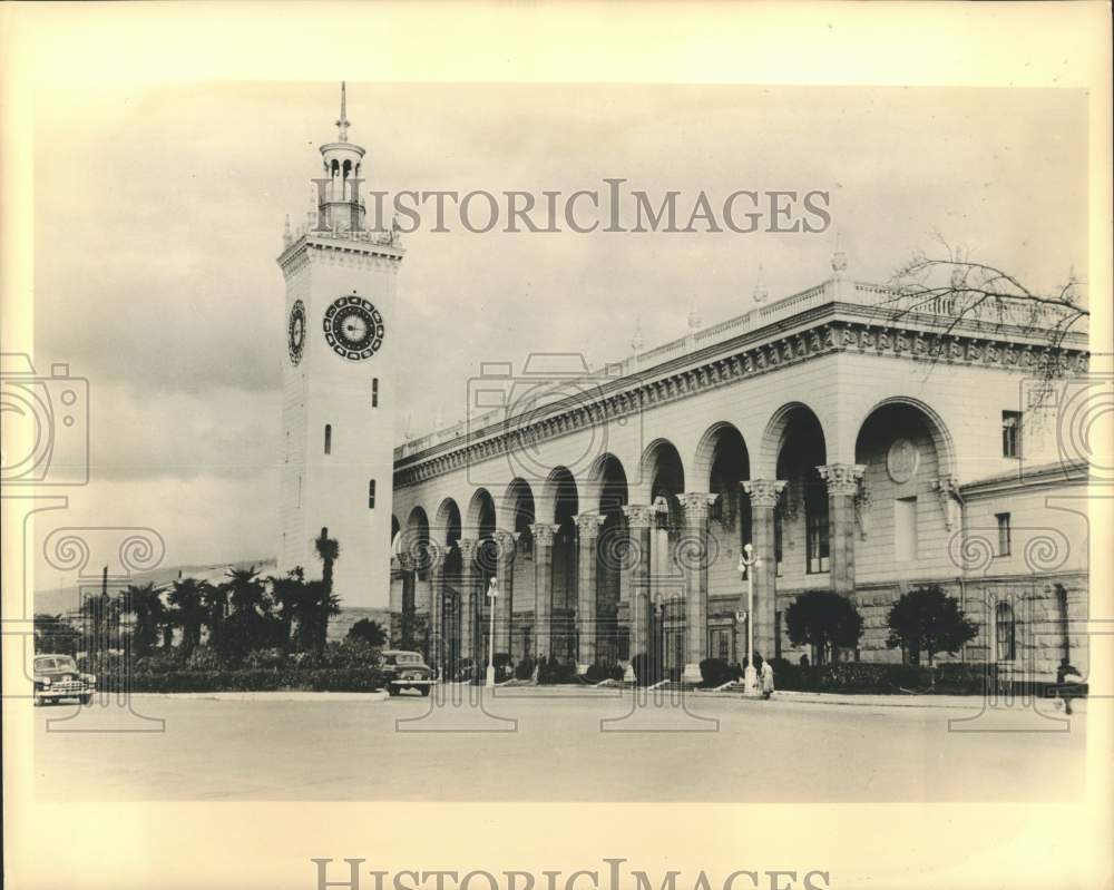 1956 Press Photo New Train Station in Sochi, Russia - now39925