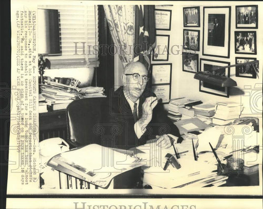1969 Press Photo Georgia Senator Richard B. Russell Reports Cancer Gone