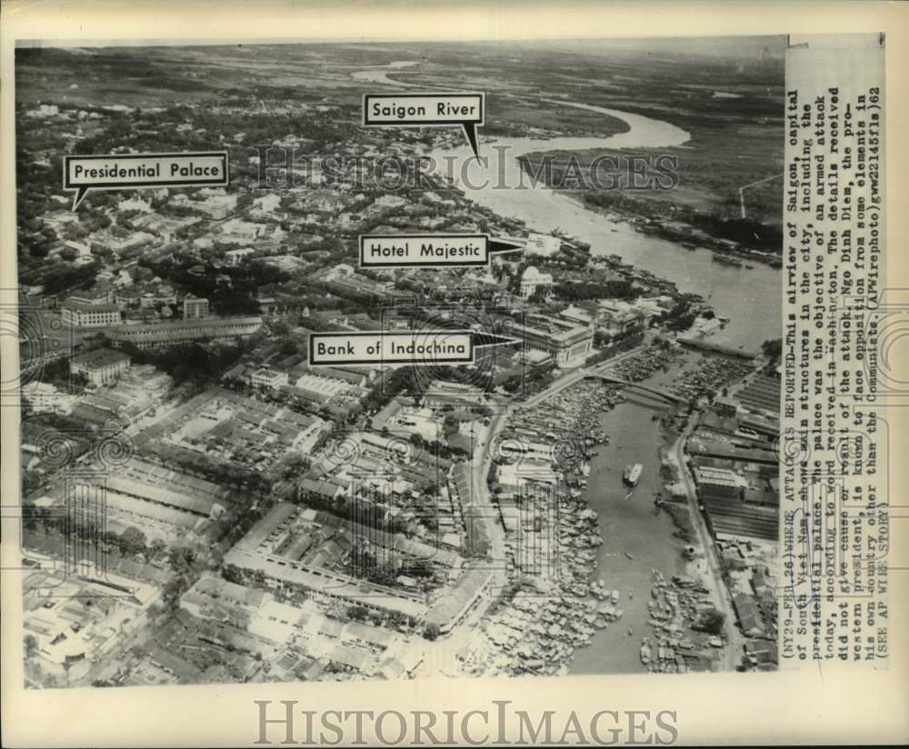 1972 Press Photo Aerial View of Saigon, Capital of South VIetnam - now40453