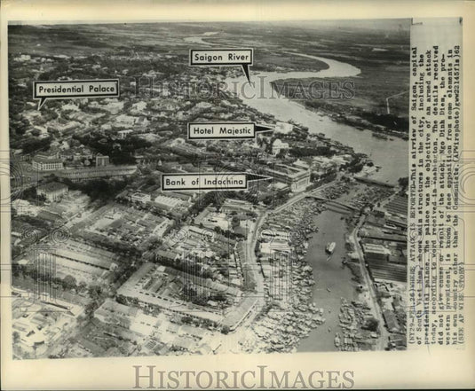 1972 Press Photo Aerial View of Saigon, Capital of South VIetnam - now40453