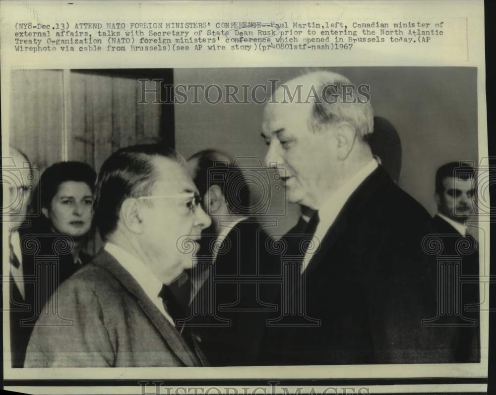 1967 Press Photo Canadian, American NATO Foreign Ministers&#39; Conference Guests