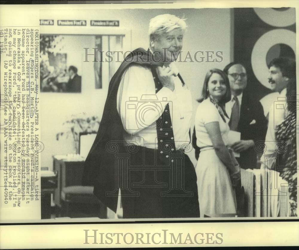 1976 Press Photo President Ford&#39;s Campaign Director Rogers C.B. Morton