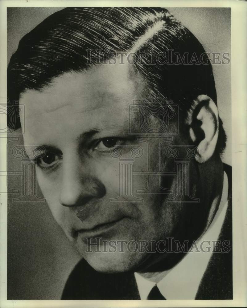 1969 Press Photo German Parliamentary Group Chairman Helmut Schmidt - now40828