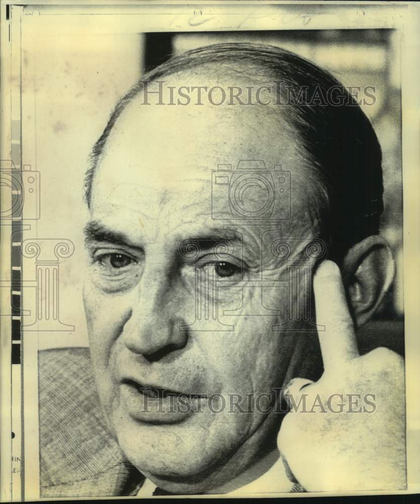 1973 Press Photo Ohio Senator William Saxbe Won't Seek 2nd Term - now40845