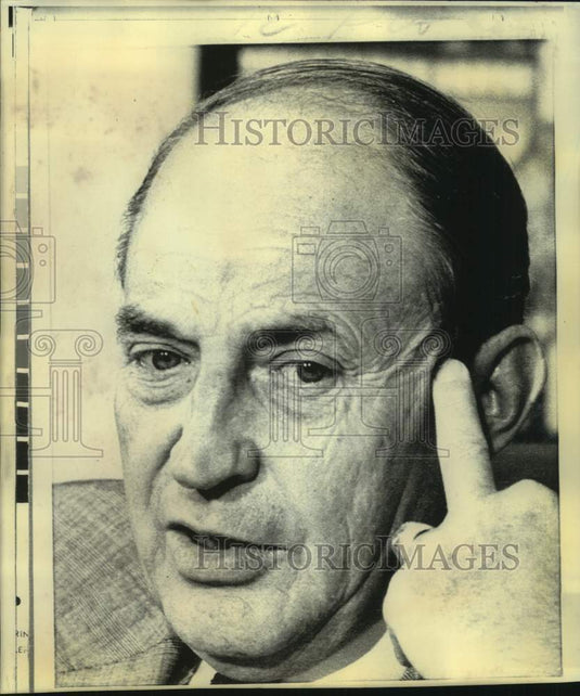 1973 Press Photo Ohio Senator William Saxbe Won't Seek 2nd Term - now40845