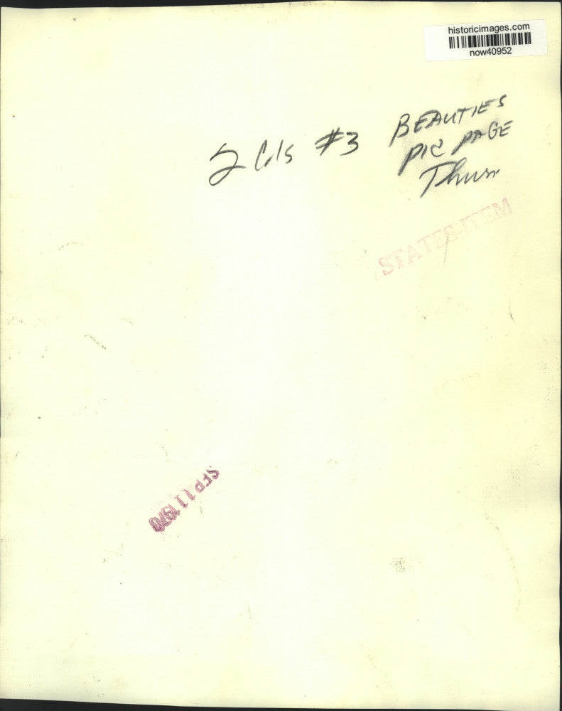 1970 Press Photo Miss Missouri Rehearses at Miss America Competition - now40952