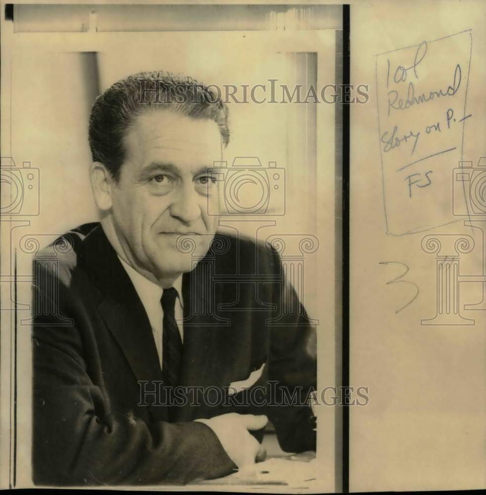 1966 Press Photo James F. Redmond, new head of Chicago school system - now46986- Historic Images