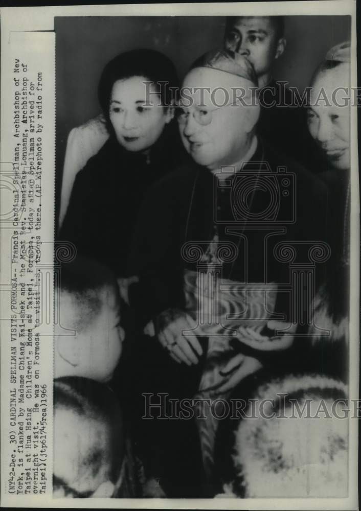 1966 Press Photo Francis Cardinal Spellman, Archbishop of New York, in Formosa- Historic Images