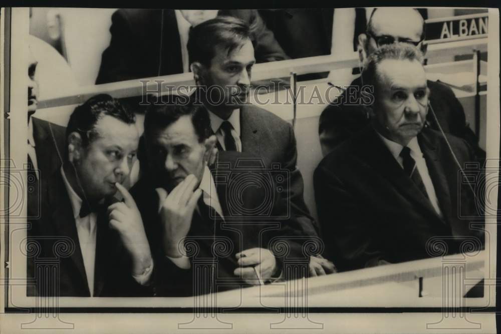 1967 Press Photo Alexei Kosygin and Soviets attend United Nations meeting.
