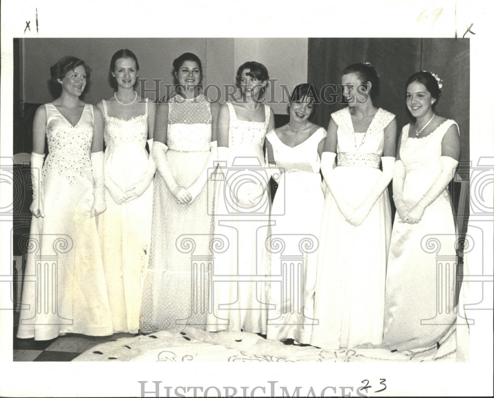 1979 Press Photo The seven maids to the Proteus Queen - nox00123